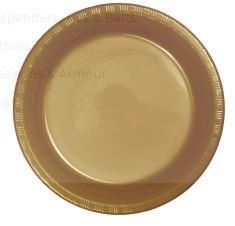 9 Inch - Lunch Plastic Plates - 20 Counts Amscan