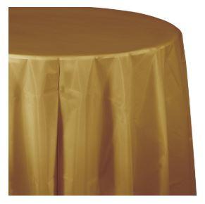 Vanilla Creme Round Tablecover Amscan