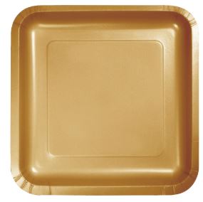 Square Paper Dinner Plates 20 Ct - USA Party Store