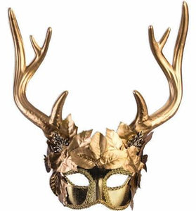Golden Faun Mask - USA Party Store