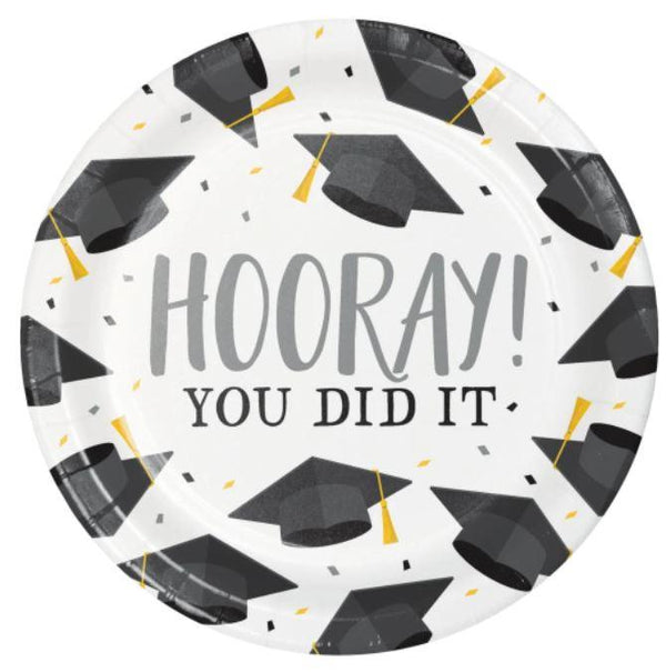 Graduation Fun Hooray You Did It 7" Plate Creative Converting