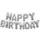 Foil Happy Birthday Letter Balloon Banner - USA Party Store