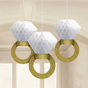 Honeycomb Ring Hanging Decorations - USA Party Store