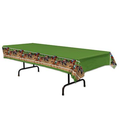 Horse Racing Tablecover Beistle