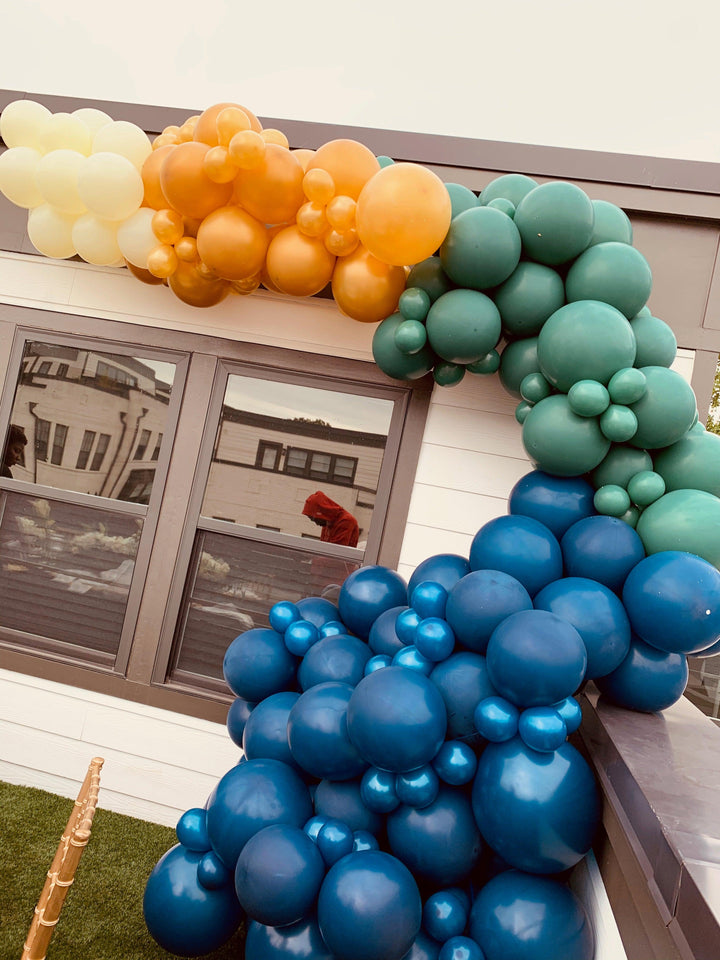 12ft Organic Balloon Arch - Balloon Garland USA Party Store