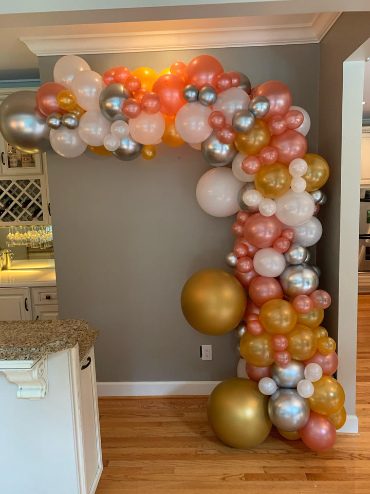 12ft Organic Balloon Arch - Balloon Garland USA Party Store