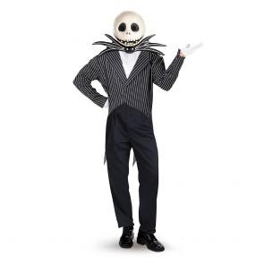 Tim Burton's Nightmare Before Christmas Jack Skellington Deluxe Adult Costume Disguise