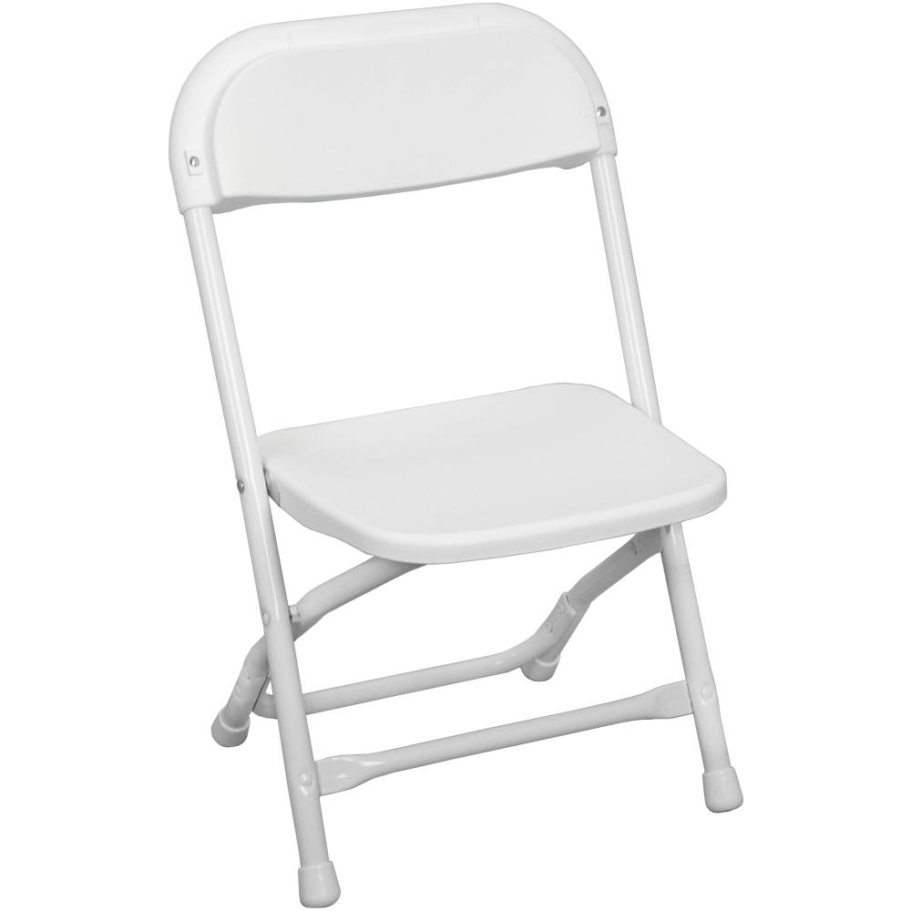 Rental - Kids Folding White Chair - USA Party Store