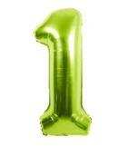 34" Large Foil Number Balloons Lime Green USA Party Store