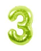 34" Large Foil Number Balloons Lime Green USA Party Store