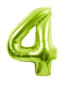 34" Large Foil Number Balloons Lime Green USA Party Store