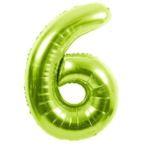 34" Large Foil Number Balloons Lime Green USA Party Store