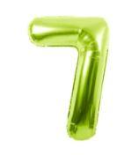 34" Large Foil Number Balloons Lime Green USA Party Store