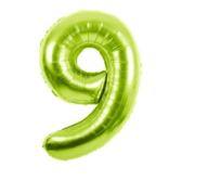 34" Large Foil Number Balloons Lime Green USA Party Store