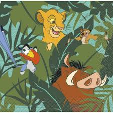 Lion King Beverage Napkins - USA Party Store