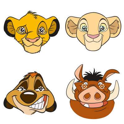 Disney Lion King Party Masks 8ct Unique