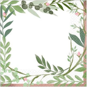 Love and Leaves Luncheon Napkins - USA Party Store