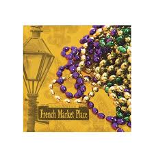 Mardi Gras Beverage Napkin