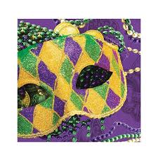 Mardi Gras Lunch Napkin