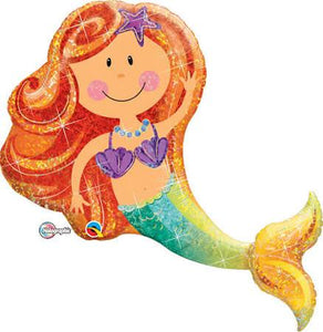 Qualatex Merry Mermaid 38" Giant Foil Balloon - USA Party Store
