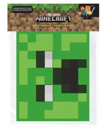 Minecraft Masks 8 Count Unique