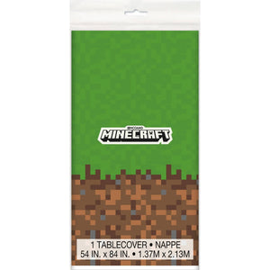 Minecraft Plastic Table Cover 54 x 84in - USA Party Store