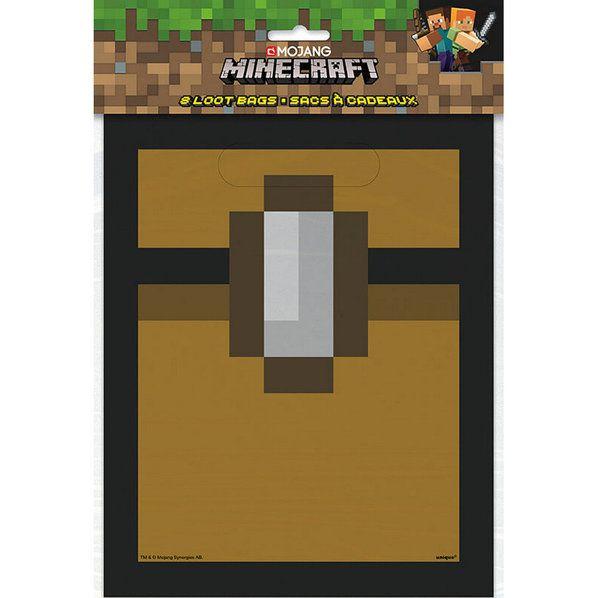 Minecraft Loot Bags - 8 Counts Unique