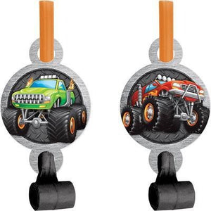 MONSTER TRUCK RALLY BLOWOUTS W/ MED, 8 CT - USA Party Store