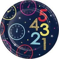 New Year's Eve Countdown 7" Plate Creative Converting