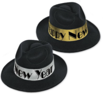 New Year's  Swing Fedora Hat
