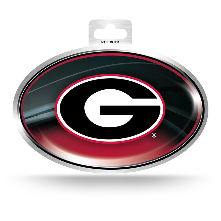 Georgia Metallic Oval Sticker USA Party Store