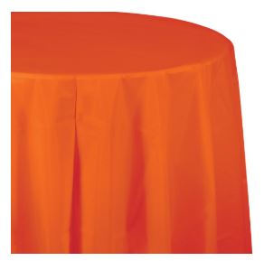 Plastic Round Table Cover - USA Party Store