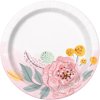 Painted Floral Plate 7" Unique