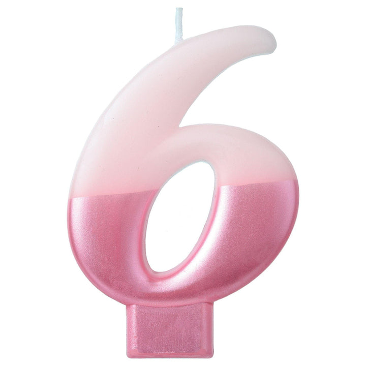 Birthday Celebration, Numeral Metallic Candle, Party Supplies, 3 1/4" 0-9 Amscan