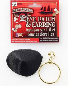 Pirate Patch and Earrings - USA Party Store