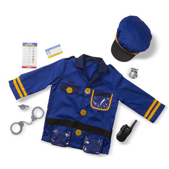 Police Officer Role Play Costume Set 3-6 yrs Melissa & Doug