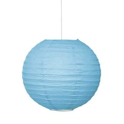 Powder Blue Solid 10" Round Lantern Unique