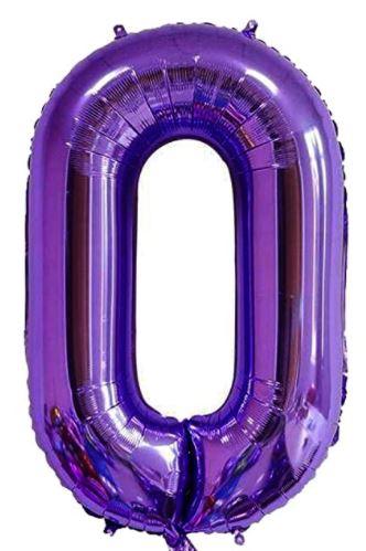 34" Large Foil Number Balloon (Purple) USA Party Store