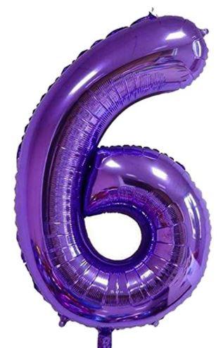 34" Large Foil Number Balloon (Purple) USA Party Store