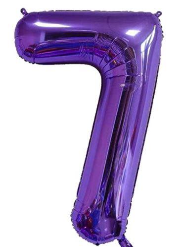 34" Large Foil Number Balloon (Purple) USA Party Store