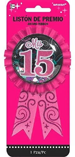 Quinceanera Award Ribbon USA Party Store