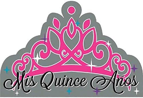 Quinceanera Invitations - (8 Pack), Gray, 6 1/4" x 4 1/4". USA Party Store