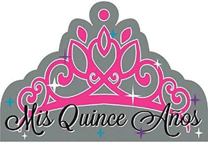 Quinceanera Invitations - (8 Pack), Gray, 6 1/4" x 4 1/4". - USA Party Store