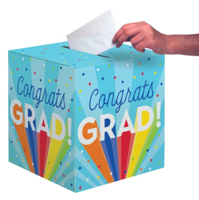 Rainbow Grad Card Box