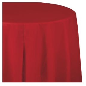 Plastic Round Table Cover - USA Party Store