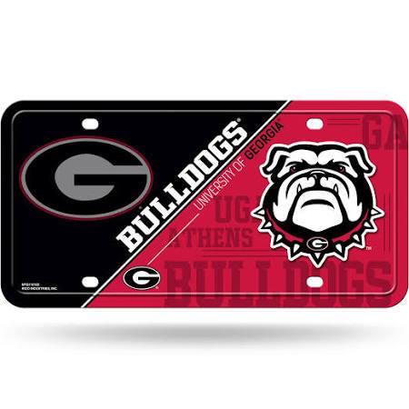 Rico Georgia Bulldogs Metal License Plate USA Party Store