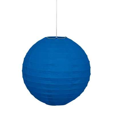 Royal Blue Solid 10" Round Lantern Unique