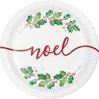 Season's Greetings Plate 7" - USA Party Store