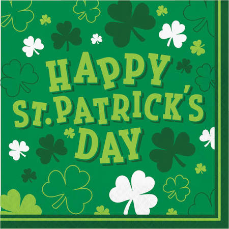 Shamrocks Luncheon Napkins USA Party Store