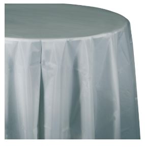 Plastic Round Table Cover - USA Party Store